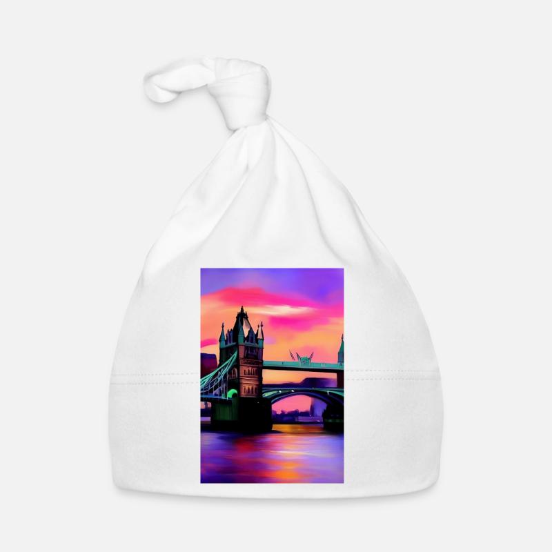 Bridges in London Organic Baby Cap