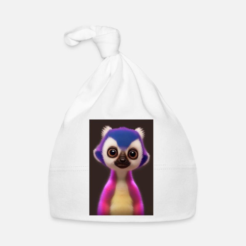 Lemur Affe Baby Bio-Mütze