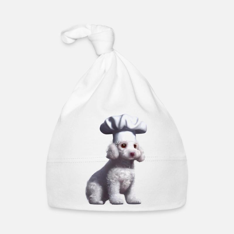 Pudel Hundehalter Köche Pudelwelpe Hundewelpe Baby Bio-Mütze