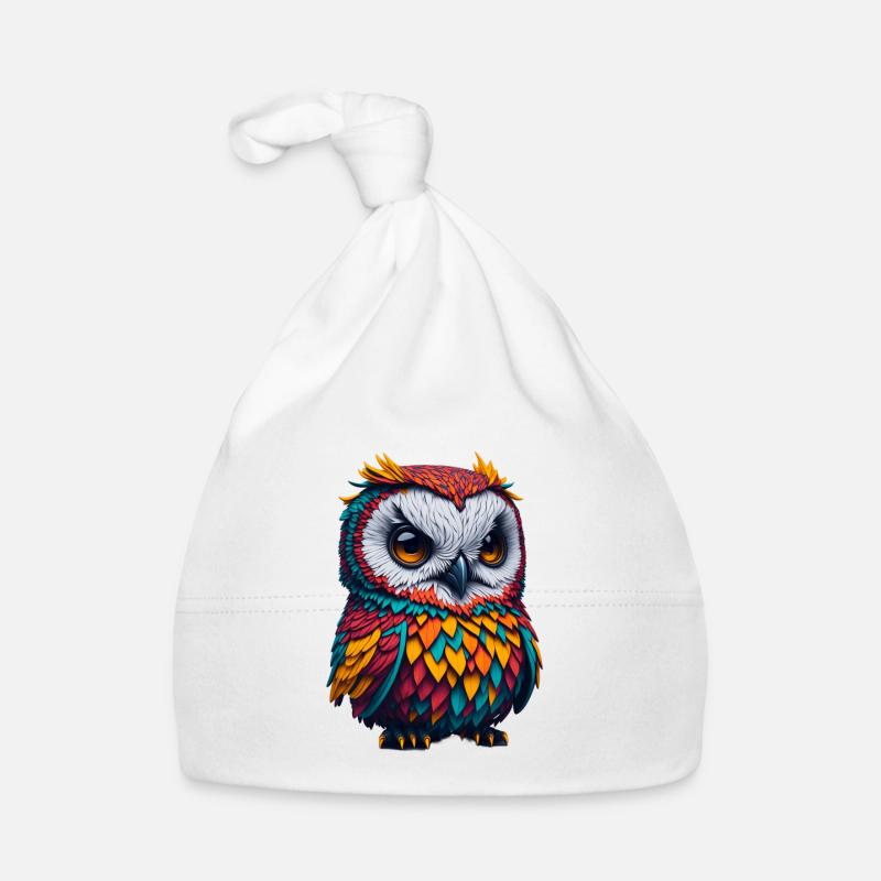 Owl 2 Organic Baby Cap