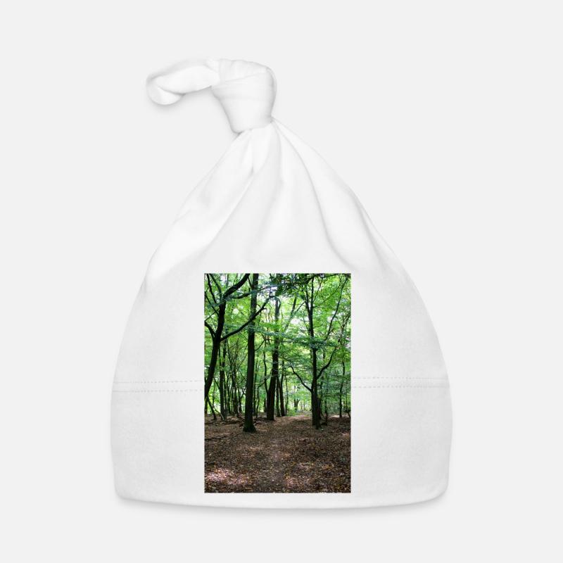 Forest Tree Trees Walk Nature Forester Poster Organic Baby Cap