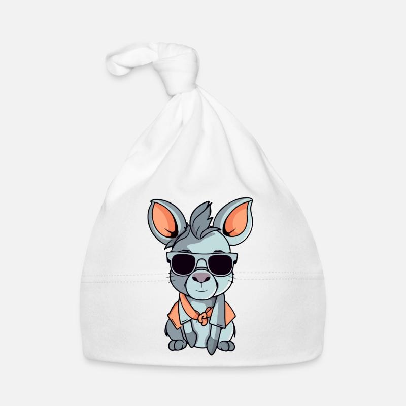 Marty l'âne Bonnet bio Bébé