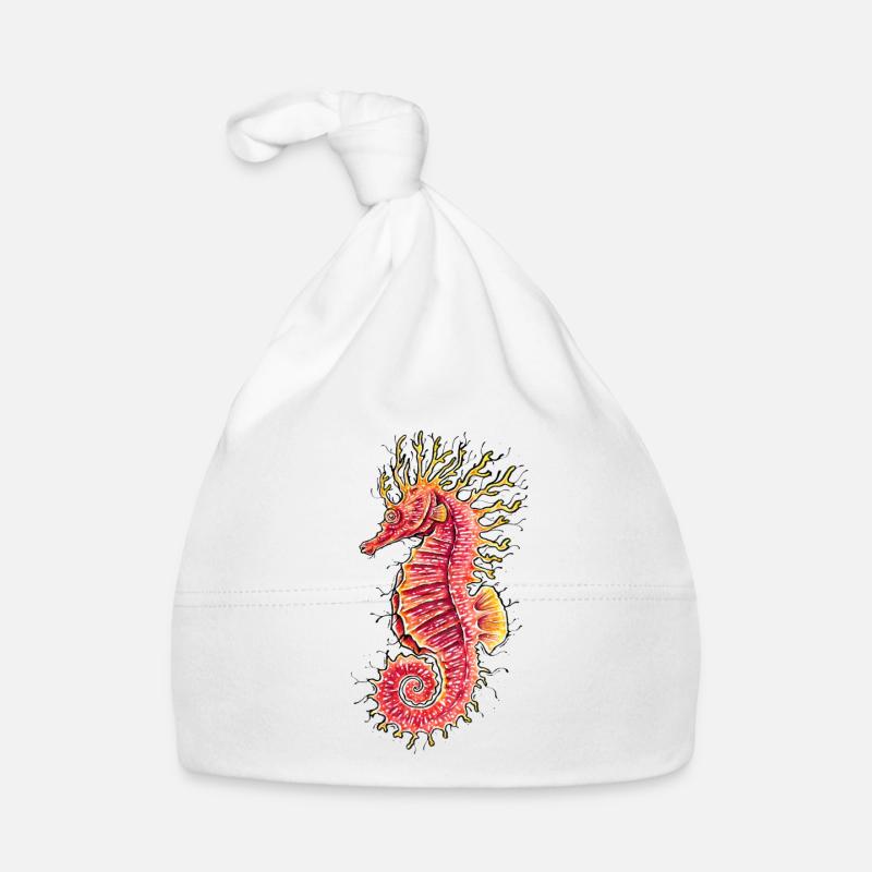 Seepferdchen Baby Bio-Mütze