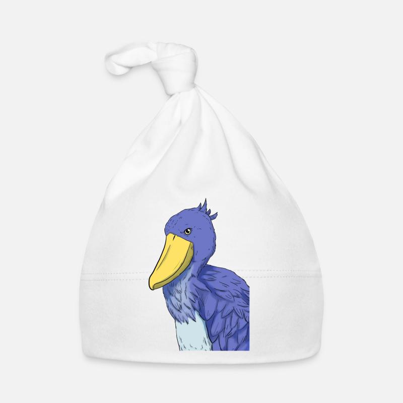 Bec-de-chaussure Ornithologue Forêt I Cadeau Bonnet bio Bébé