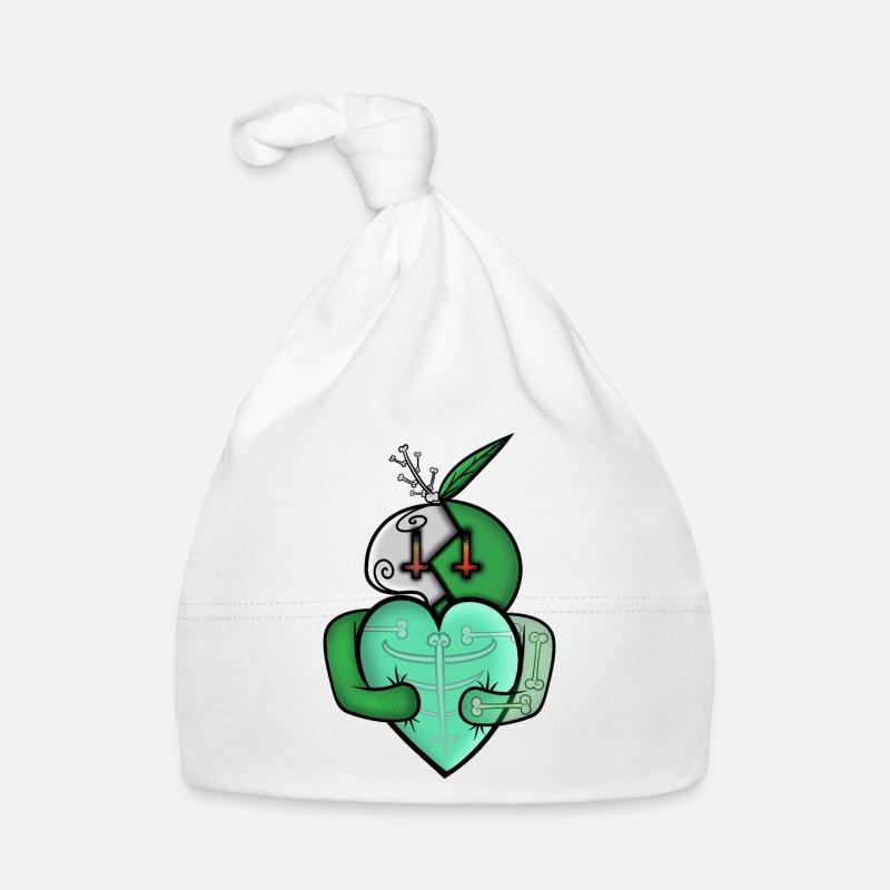 L'amour éternel d'halloween ! - Bonnet bio Bébé - blanc
