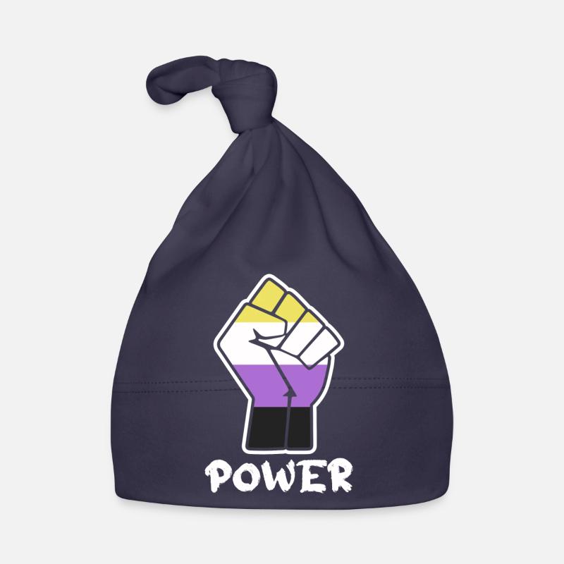Power Nonbinary Pride Faust Design für Equality Baby Bio-Mütze