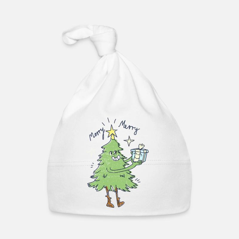 Weihnachtsbaum Baby Bio-Mütze