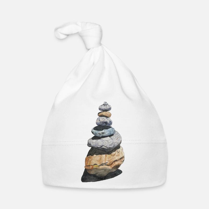 Stone Stack Stone Turret Cairn Hiking Organic Baby Cap