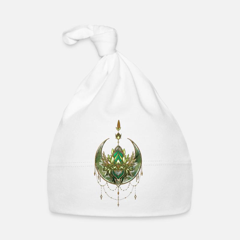 Wunderschöne und elegante Lotusblume Baby Bio-Mütze
