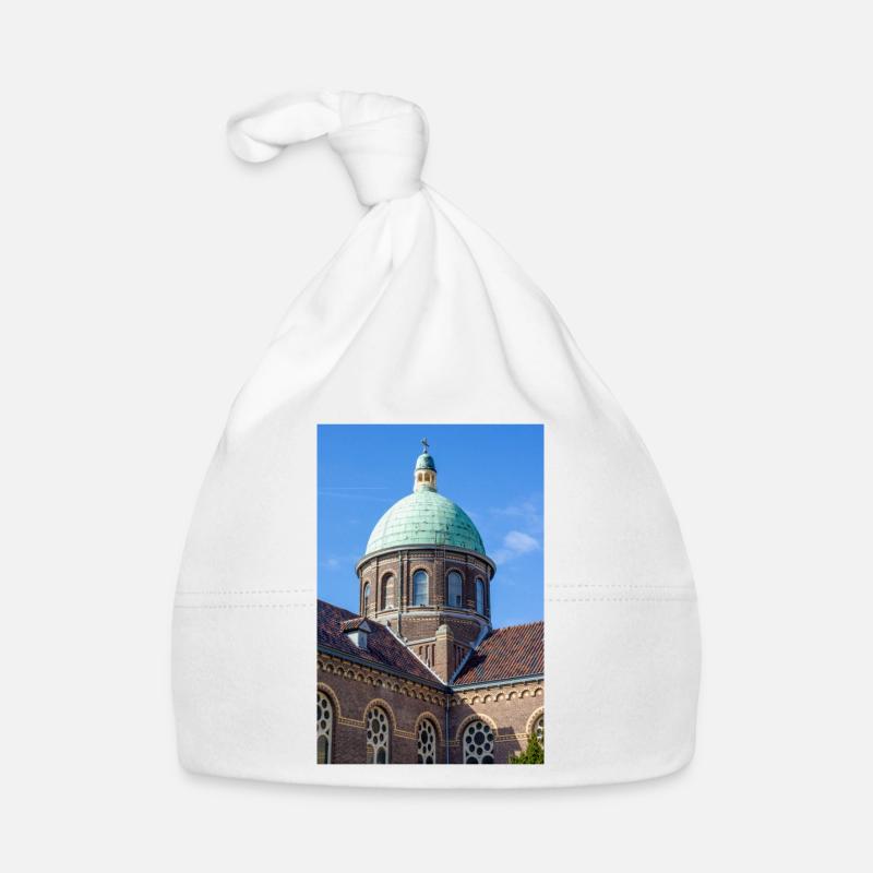 Kirche des Heiligen Bavo (Sint Bavo Kerk) in Noordwijk Baby Bio-Mütze