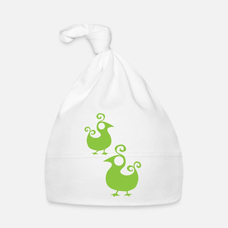 GREENEY BIRD 4 canards design oiseau vert vert Bonnet bio Bébé