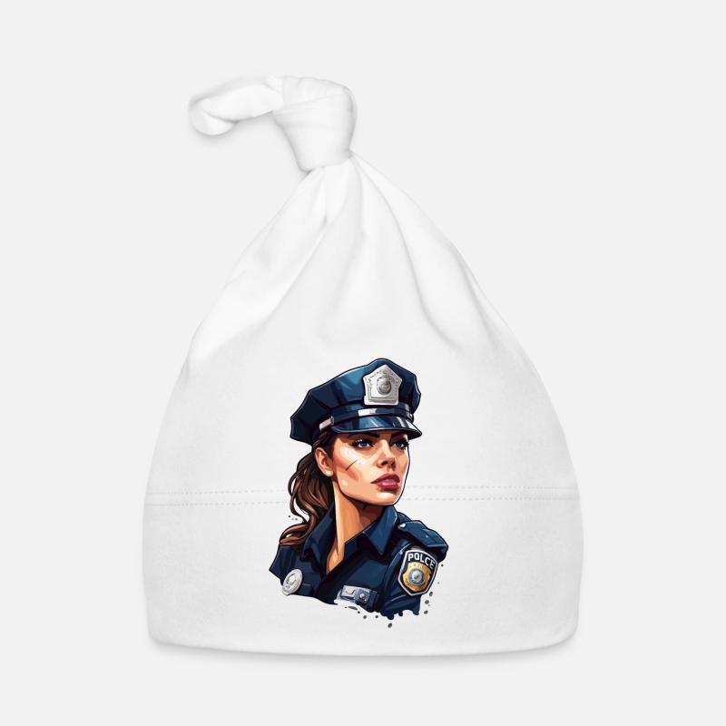Polizei / Einsatz / Beruf / Job / Einsatzkräfte Baby Bio-Mütze