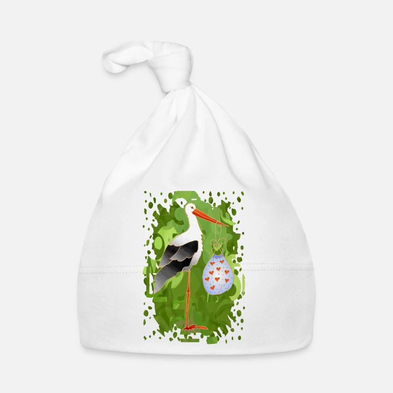 Storchenvogel Baby Bio-Mütze