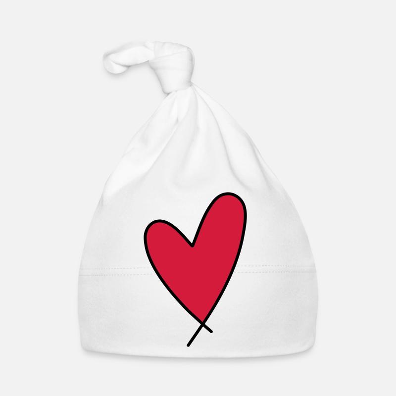 Symbol Herz Baby Bio-Mütze