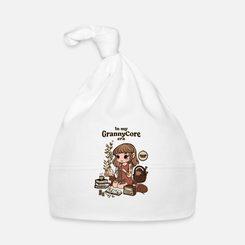 GrannyCore-Ära Baby Bio-Mütze