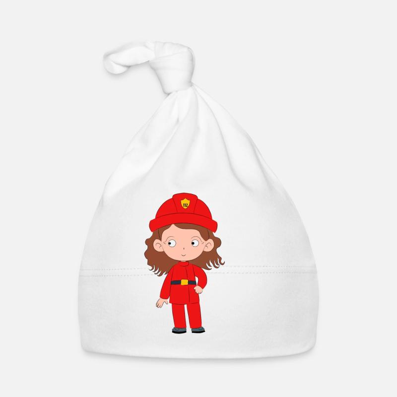 Feuerwehrmädchen Baby Bio-Mütze