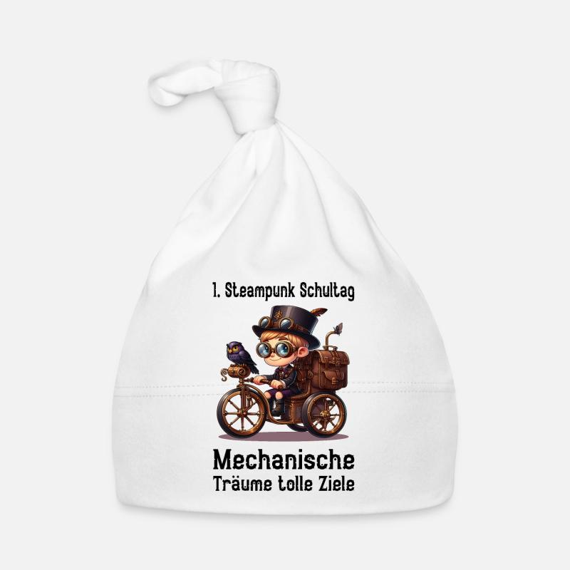 Erster Steampunk Schultag Baby Bio-Mütze