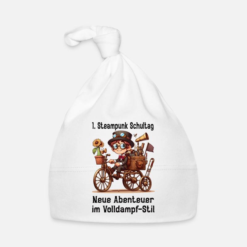 Erster Steampunk Schultag Baby Bio-Mütze