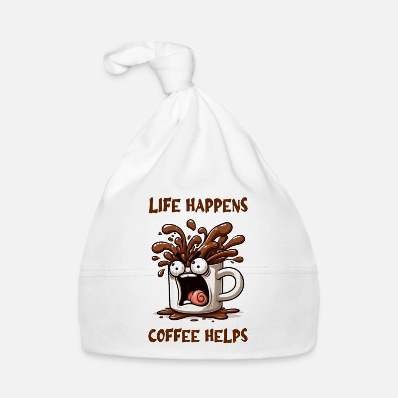 La vie arrive, le café aide Bonnet bio Bébé