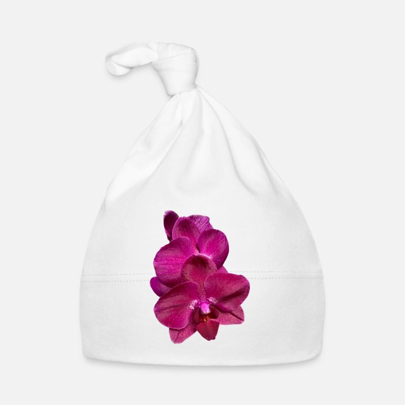 Phalaenopsis Hybride Rose Violet Fleur d’Orchidée Bonnet bio Bébé
