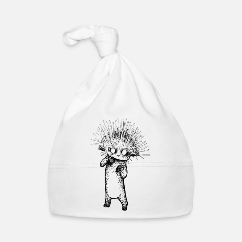 Oscar le Champitrognon - Bonnet bio Bébé - blanc