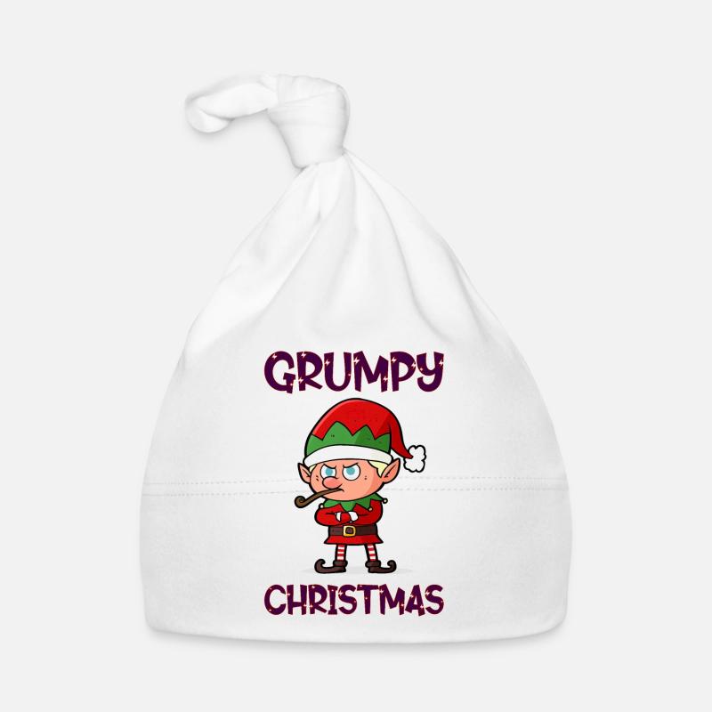 Grumpy Christmas Elf Baby Bio-Mütze