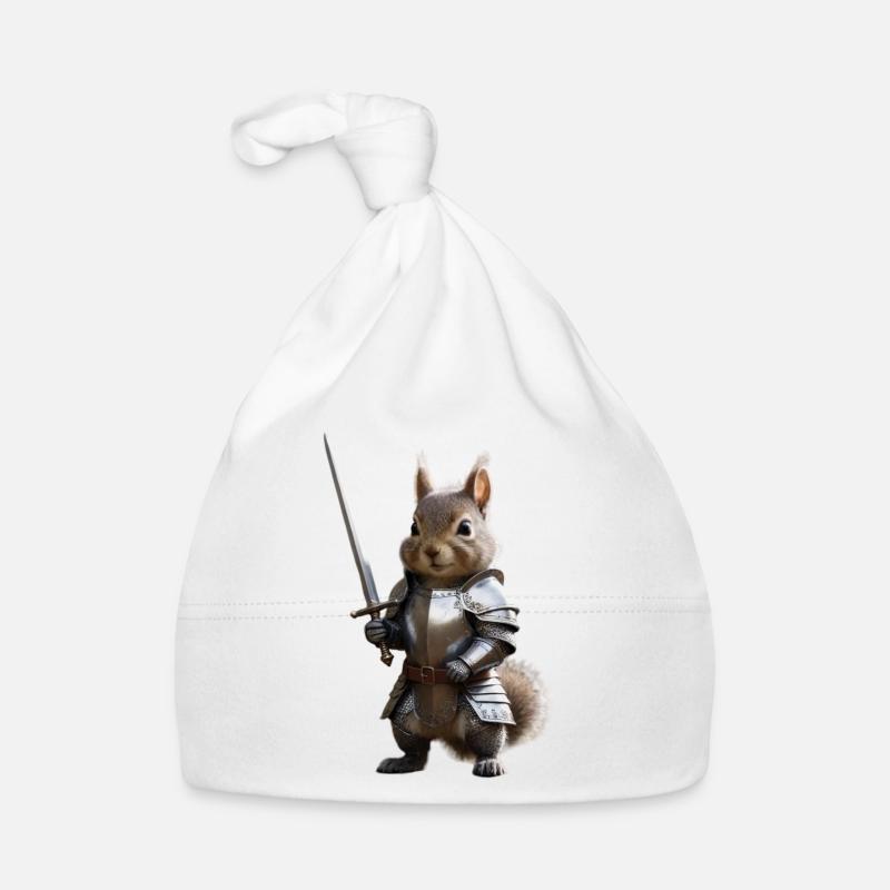 Eichhörnchen-Ritter-Schwert 1 Baby Bio-Mütze