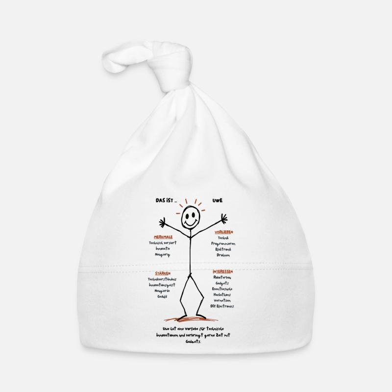 Das ist Uwe Technikenthusiast Baby Bio-Mütze