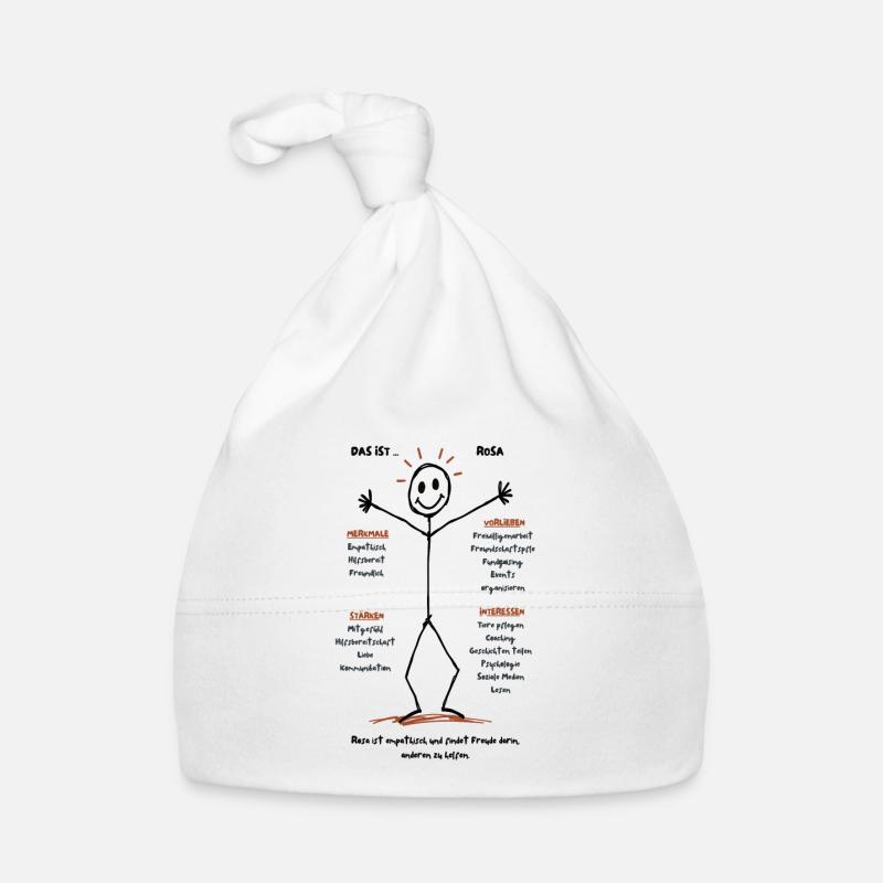 Das ist Rosa Empathie Baby Bio-Mütze