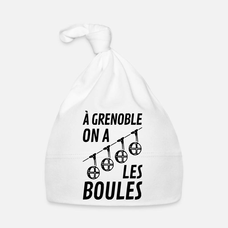 grenoble boules téléphérique grenoble. Narvalo - Bonnet bio Bébé - blanc