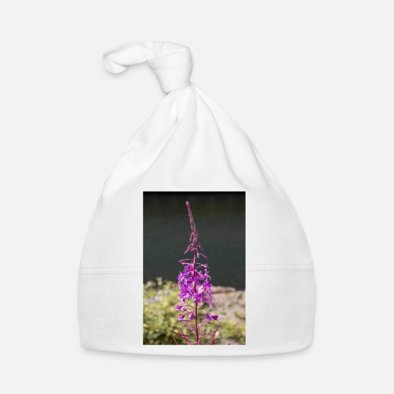 fireweed also willow herb also rosebay willowherb Organic Baby Cap