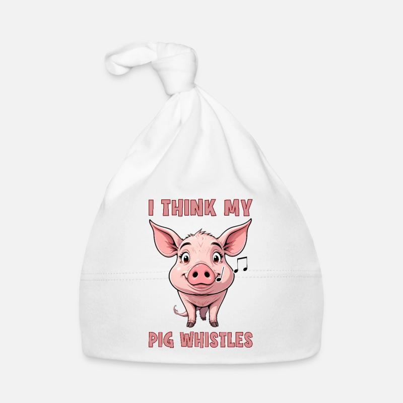 Je pense que mon cochon siffle Bonnet bio Bébé