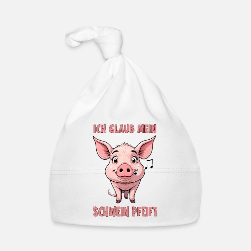 Je pense que mon cochon siffle Bonnet bio Bébé