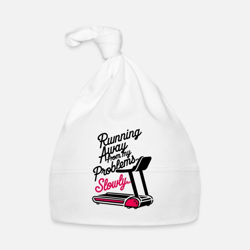 Fuir les problèmes - lentement - Bonnet bio Bébé - blanc