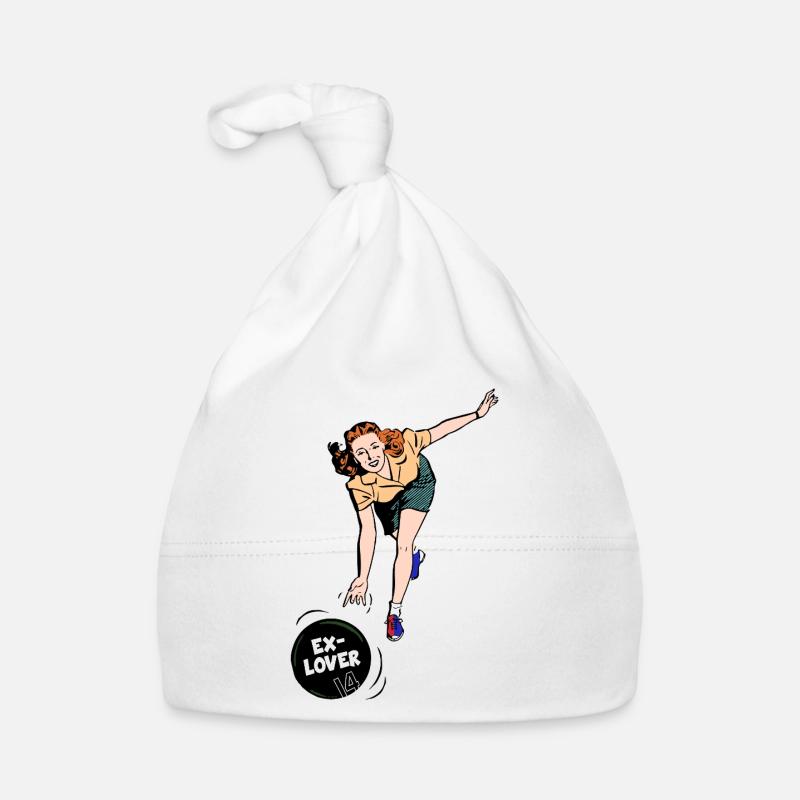 Ex-Lover Bowling – Style BD rétro Bonnet bio Bébé