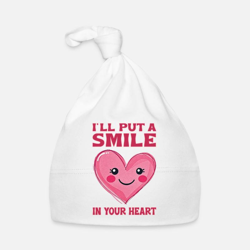 I'll put a smile in your heart Baby Bio-Mütze