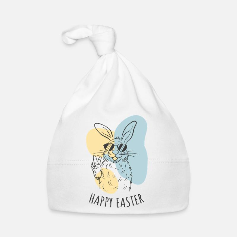 Happy Easter - Osterhase - Osterei - Geschenk Baby Bio-Mütze
