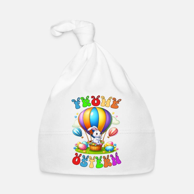 Frohe Ostern Baby Bio-Mütze