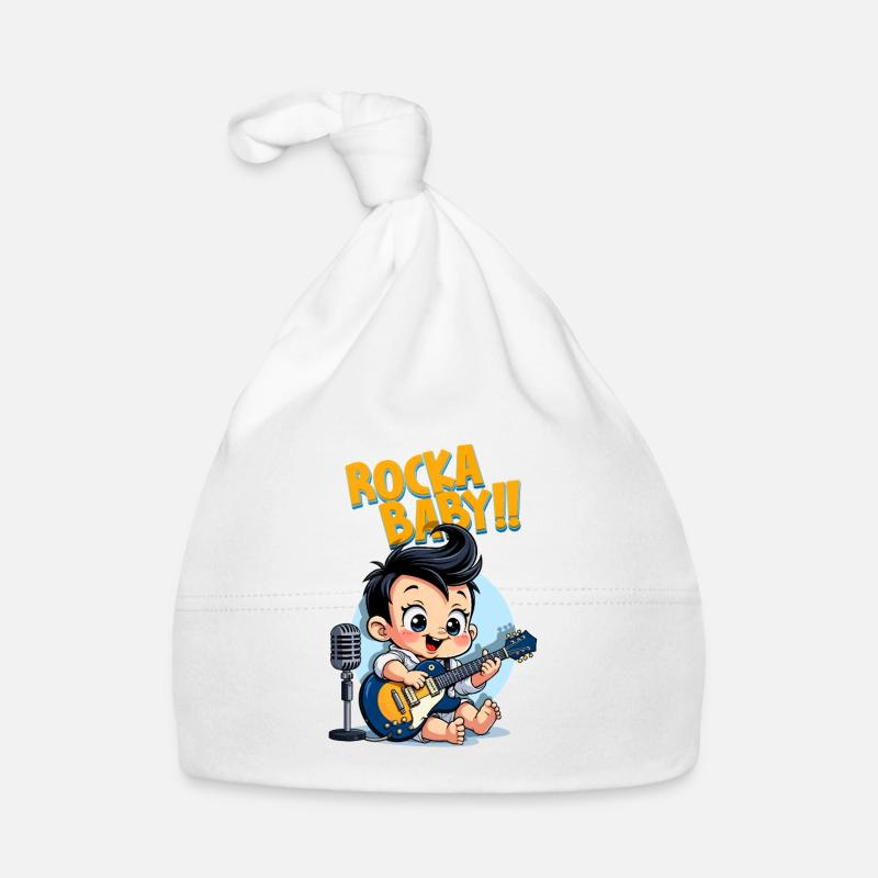 Rocka Baby Rockabilly - Bonnet bio Bébé - blanc