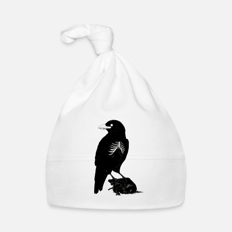 Corbeau noir Bonnet bio Bébé