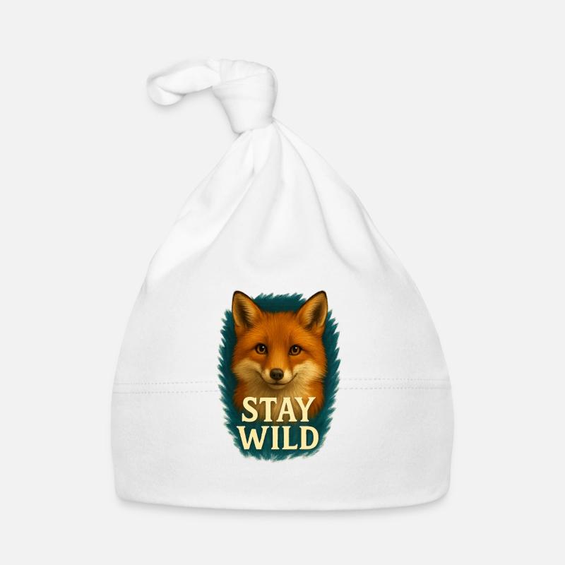 Stay Wild - Cool Fox Organic Baby Cap