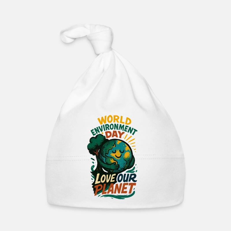 Earth Hugging Tree for World Environment Day Organic Baby Cap