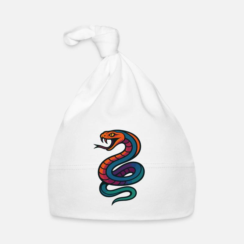 Bunte Schlange Baby Bio-Mütze
