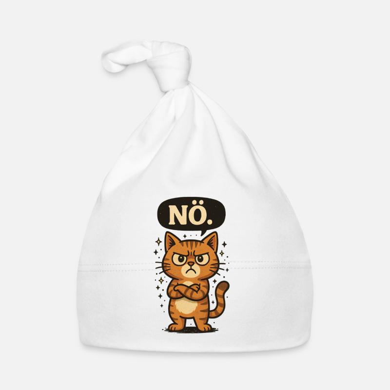 Déclaration Non, Chat Non Dire Bonnet bio Bébé