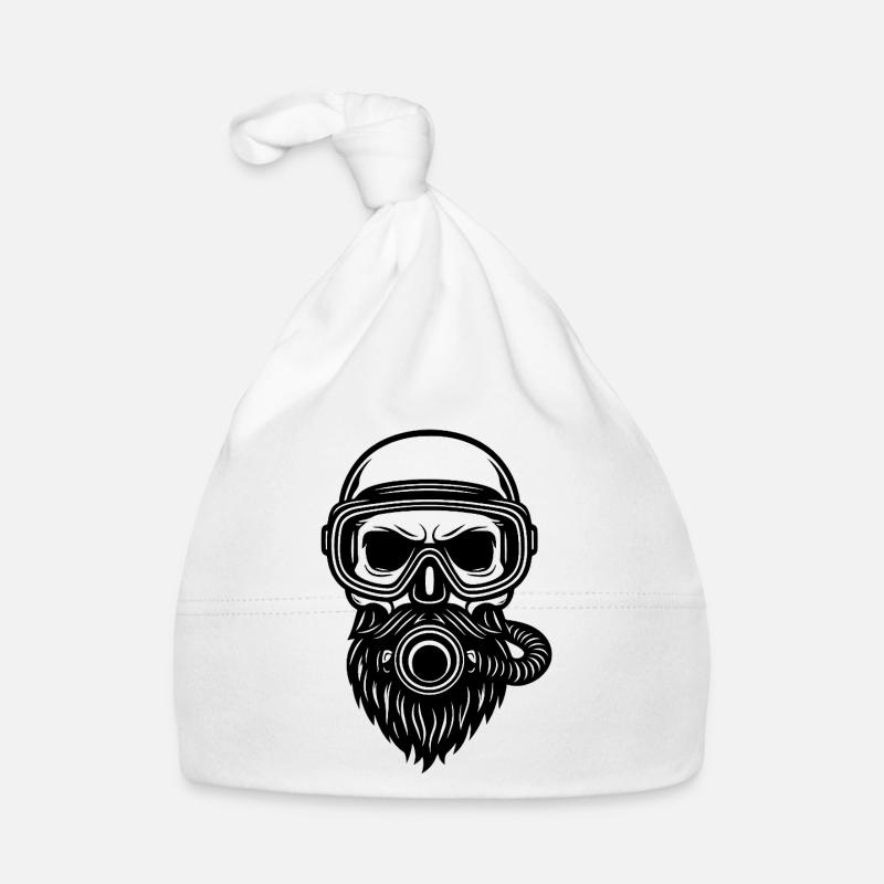 Skull Diver Organic Baby Cap