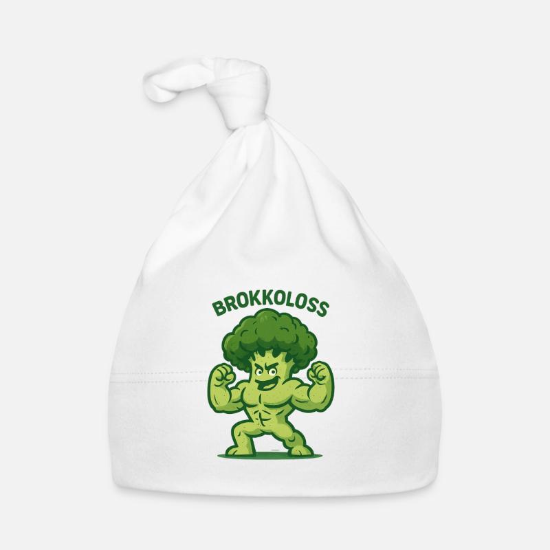 Brokkoloss - Baby Bio-Mütze - Weiß