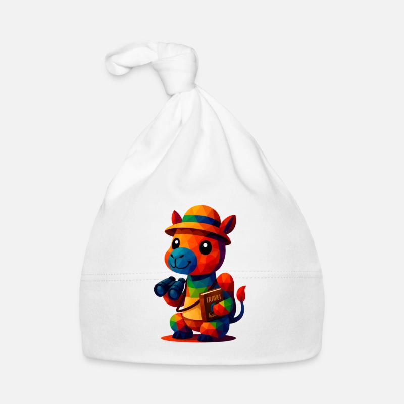 WPAP Polygon Style Tiere Kamel Reiseführer Baby Bio-Mütze
