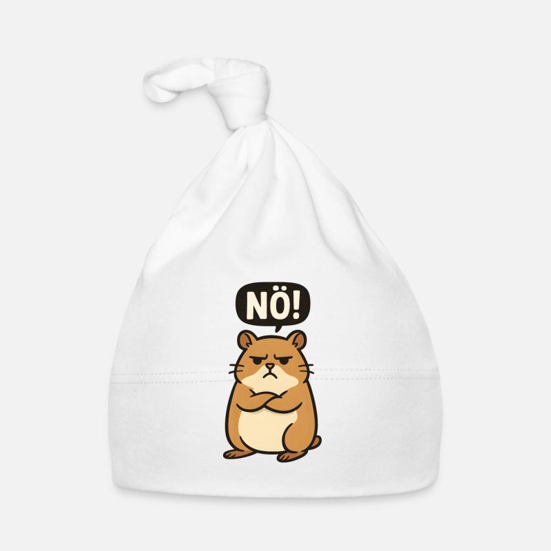 Statement Hamster Nö Einfach Nein Kein Bock Baby Bio-Mütze