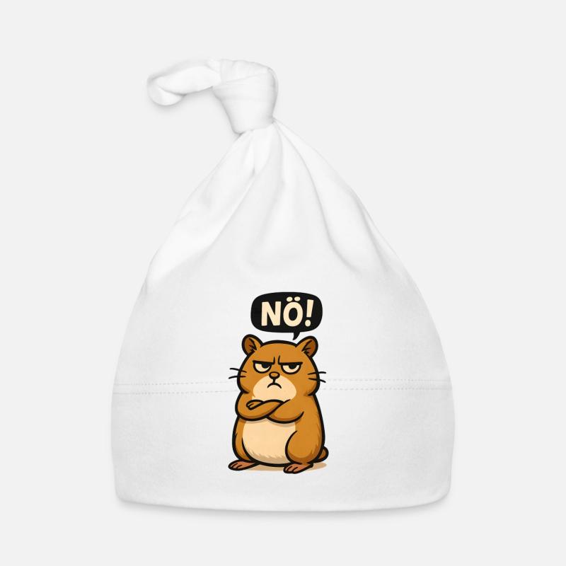 Hamster Einfach Nö Statement Meme Baby Bio-Mütze