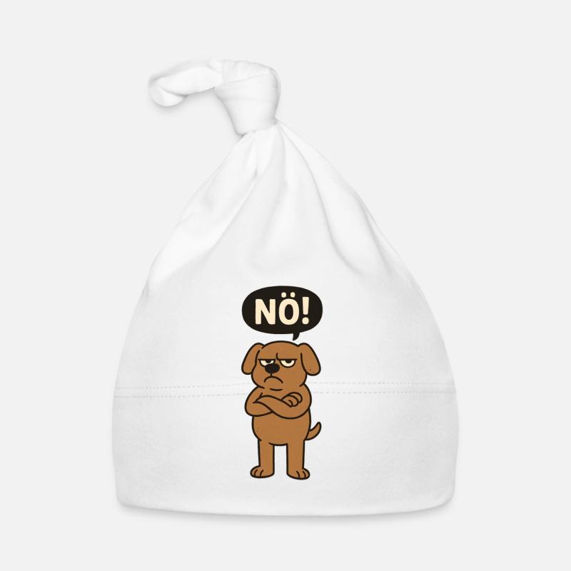 Déclaration chien non, juste non Bonnet bio Bébé